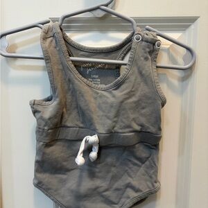 Janie and Jack Gray Baby One-Piece Bodysuit